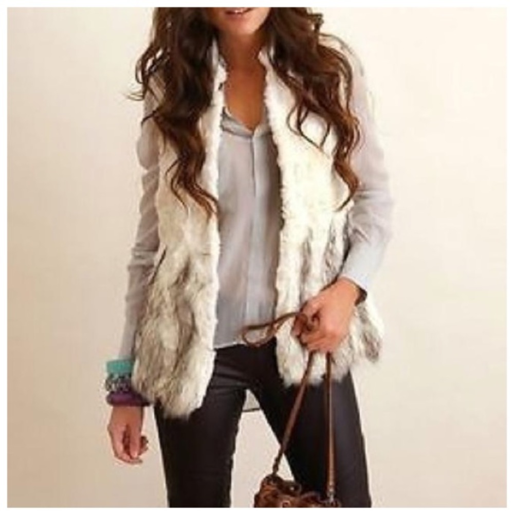 BCBGMAXAZRIA Adler Faux Fur Vest